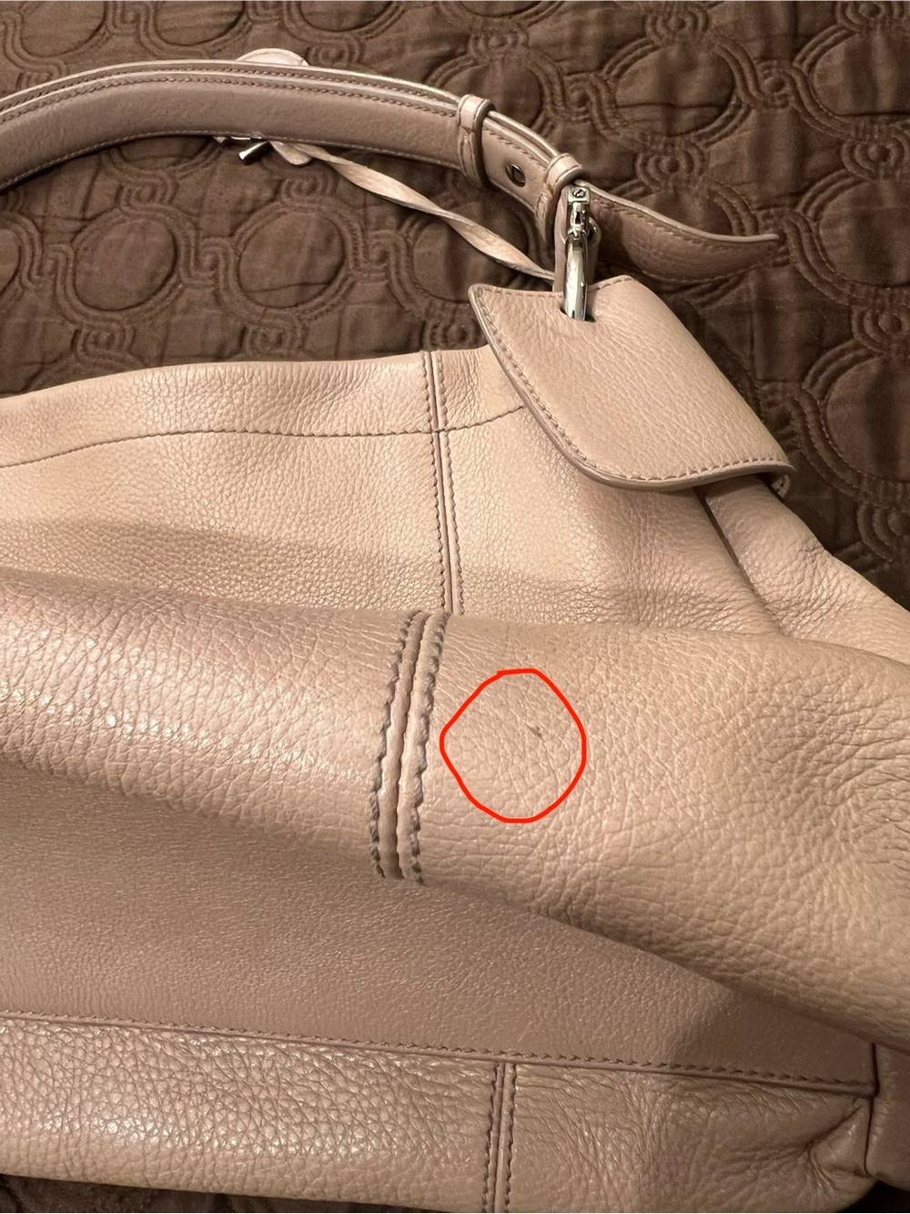 Salvatore Ferragamo Pebbled Leather Pink Bag - Picture 13 of 13